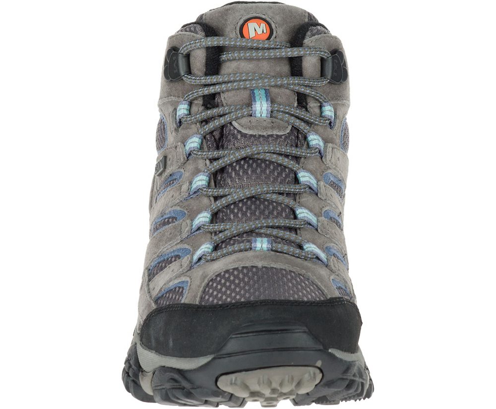 Merrell Boots Grey - Moab 2 Mid Waterproof - Womens 62QCYSKOX
